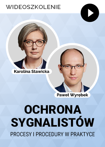 Wideoszkolenie: Ochrona sygnalistów: procesy i procedury w praktyce