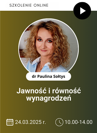 Szkolenie: Jawność i równość wynagrodzeń